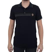 Camisa Polo Masculina Olho Fatal Preta - 9501401076