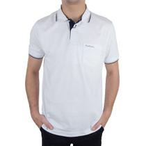Camisa Polo Masculina Pierre Cardin Branca - 70115