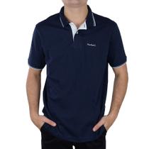 Camisa Polo Masculina Pierre Cardin Marinho - 70114