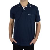 Camisa Polo Masculina Pierre Cardin Marinho - 70115