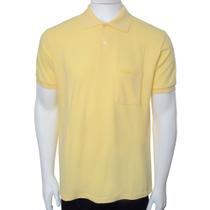 Camisa Polo Masculina Pierre Cardin MC Piquet Amarelo - 4553