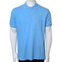 Camisa Polo Masculina Pierre Cardin MC Piquet Azul - 45535