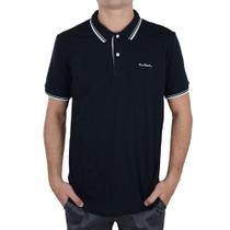 Camisa Polo Masculina Pierre Cardin Preta - 70114