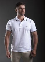 Camisa Polo Masculina Piquet Básica Com Elastano Elegante