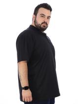 Camisa Polo Masculina Plus Size Anistia Algodão Bolso Básico