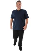 Camisa Polo Masculina Plus Size Anistia Algodão Bolso Básico