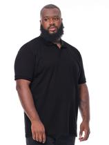 Camisa Polo Masculina Plus Size Anistia Punho Básica Algodão Camisa Polo Masculina Plus Size Anistia Punho Básica Algodão