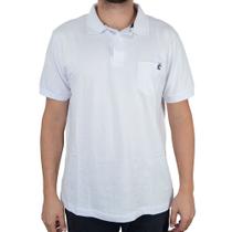 Camisa Polo Masculina Plus Size Applicato Branca - BAS001