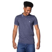 Camisa Polo Masculina Polo Team Malha Mesclada Marinho Camisa Polo Masculina Polo Team Malha Mesclada Marinho
