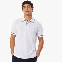 Camisa Polo Masculina Sallo Slim Fit Branca 0071 - Branco EXG Camisa Polo Masculina Sallo Slim Fit Branca 0071 - Branco EXG