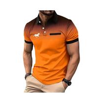 Camisa Polo Masculina Slim Fit De Verão Moda Esportiva Manga Curta 100% Poliéster Casual Para Golfe