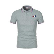 Camisa Polo Masculina Slim Fit - Respirável, Casual e Luxuosa para Verão 2024