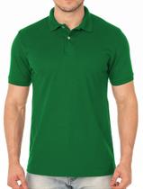 Camisa Polo Masculina Verde Bandeira - Tecido Piquet 50% Algodão 50% Poliéster Camisa Polo Masculina Verde Bandeira - Tecido Piquet 50% Algodão 50% Poliéster