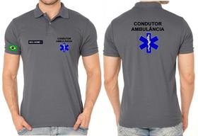 Camisa Polo Masculino Condutor Ambulância Mod3 Bordado Camisa Polo Masculino Condutor Ambulância Mod3 Bordado
