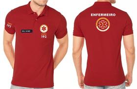 Camisa Polo Masculino Enfermeiro Samu Bordado