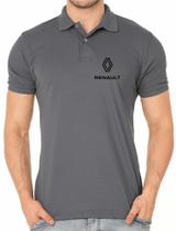 Camisa Polo Masculino Renault Bordado - Tecido de Malha Piquet