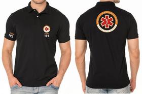 Camisa Polo Masculino Samu 192 Bordado Peito e Costas - Tecido de Malha Piquet Camisa Polo Masculino Samu 192 Bordado Peito e Costas - Tecido de Malha Piquet