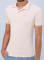 Camisa Polo mc cs slim salmão P/M/G/GG