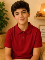 Camisa Polo menino Martan vermelha Camisa Polo menino Martan vermelha