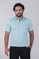 Camisa polo modal azul turquesa