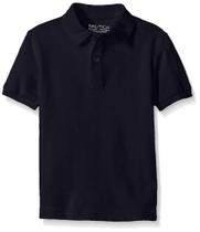 Camisa polo Nautica Big Boys, uniforme de manga curta, azul marinho - 8 Camisa polo Nautica Big Boys, uniforme de manga curta, azul marinho - 8