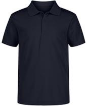 Camisa polo Nautica Boys, uniforme escolar, manga curta, azul marinho, 7Y Camisa polo Nautica Boys, uniforme escolar, manga curta, azul marinho, 7Y