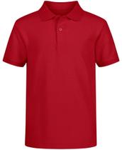 Camisa polo Nautica School Uniform de manga curta para meninos - vermelha Camisa polo Nautica School Uniform de manga curta para meninos - vermelha