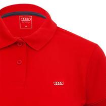 Camisa Polo New Style Feminina Four Rings Audi Vermelha Camisa Polo New Style Feminina Four Rings Audi Vermelha