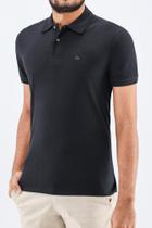 Camisa Polo Ogochi Essencial Slim Preta: