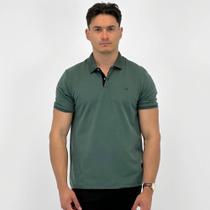 Camisa Polo Ogochi Manga Curta com Botão Masculina Camisa Polo Ogochi Manga Curta com Botão Masculina