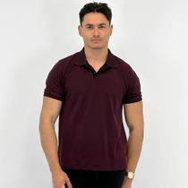 Camisa Polo Ogochi Manga Curta com Botão Masculina