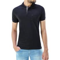 Camisa Polo Ogochi Manga Curta Essencial Slim com Bolso