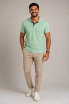 Camisa Polo Ogochi Masculina Slim Malha Piquet Sem Logo Cor:Verde Menta 1031Tamanho:GG Camisa Polo Ogochi Masculina Slim Malha Piquet Sem Logo Cor:Verde Menta 1031Tamanho:GG