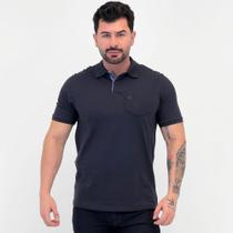 Camisa Polo Ogochi Slim com Bolso Masculina