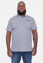 Camisa Polo Onbongo Plus Size Piquet Field Cinza Mescla