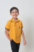 Camisa Polo ou Body Infantil Mostarda