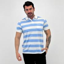 Camisa Polo Pierre Cardin Listrada Manga Curta com Bolso Masculina