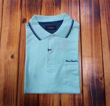 Camisa Polo Pierre Cardin Original Cor Verde Azulada