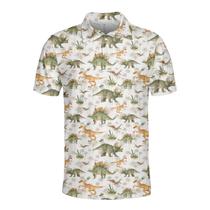Camisa polo Pigmoo Funny Dinosaur Golf para homens de manga curta Camisa polo Pigmoo Funny Dinosaur Golf para homens de manga curta