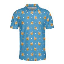 Camisa polo Pigmoo Funny Squirrel Golf para homens com estampa havaiana