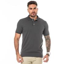 Camisa Polo Pima Piquet Chumbo Camisa Polo Pima Piquet Chumbo