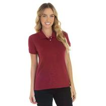 Camisa Polo Piquet Feminina Lisa Gola Polo