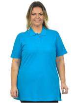 Camisa polo piquet feminina plus size fenomenal