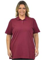 Camisa polo piquet feminina plus size fenomenal