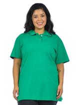 Camisa polo piquet feminina plus size fenomenal