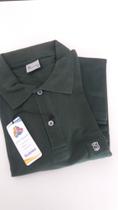 Camisa Polo Piquet Manga Curta Liso Com Bolso Bordado