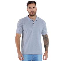 Camisa Polo Piquet Masculina Básica Manga Curta