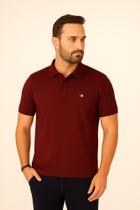 Camisa Polo Piquet Masculina La Rossi Bordô Premium