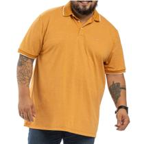 Camisa polo piquet p.a. plus size modelo 66456, retilínea