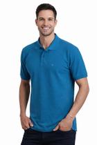 Camisa Pólo Piquet Premium 100% Algodão Azul Petróleo Masculina Camisa Pólo Piquet Premium 100% Algodão Azul Petróleo Masculina